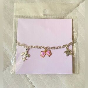 Silver charm Bracelet -Handmade